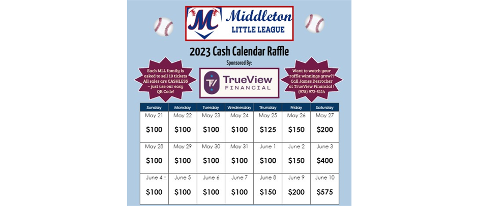 BUY TICKETS TO THE CASH CALENDAR RAFFLE HERE!